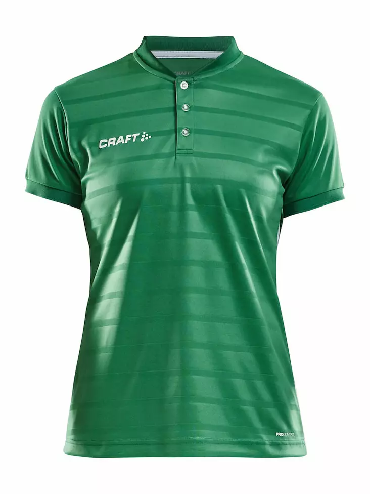 Pro Control Button Jersey W, Team Green/White - Craft Vaatteet - 1906696-651900 - 1