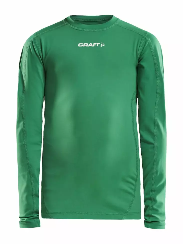 Pro Control Compression Long Sleeve Jr, TEAM GREEN - Craft Vaatteet - 1906860-651000 - 1