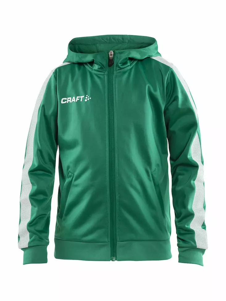 Pro Control Hood Jacket Jr, Team Green/White - Craft Vaatteet - 1906718-651900 - 1