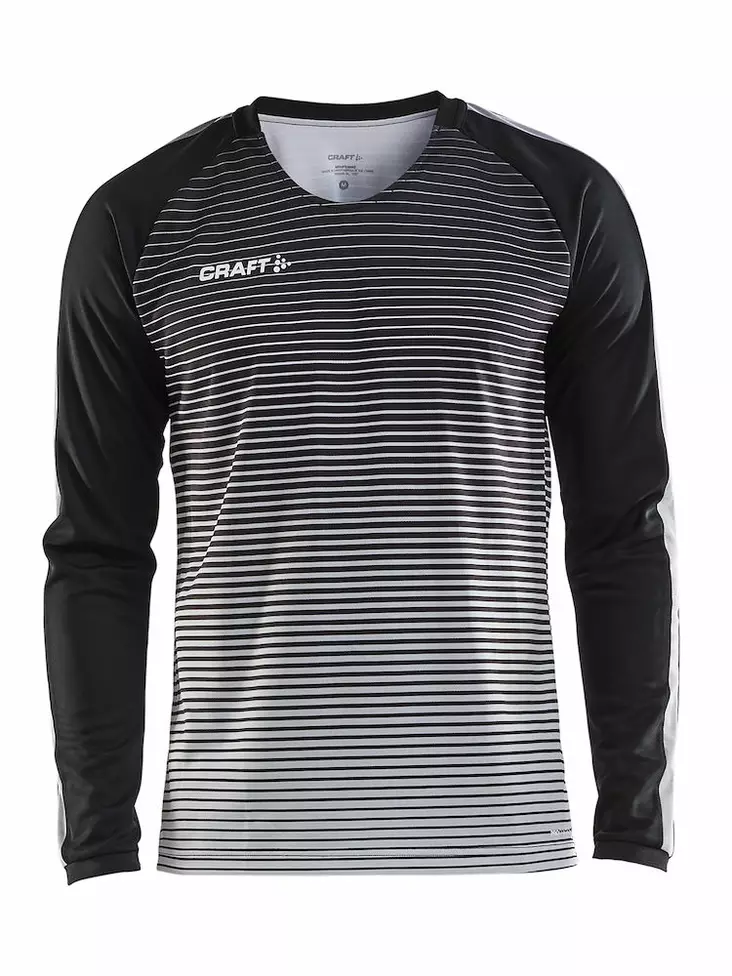 Pro Control Stripe Jersey LS M, Black/Platinum - Craft Vaatteet - 1906849-999920 - 1