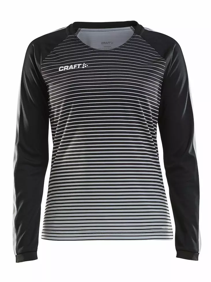 Pro Control Stripe Jersey LS W, Black/Platinum - Craft Vaatteet - 1906850-999920 - 1