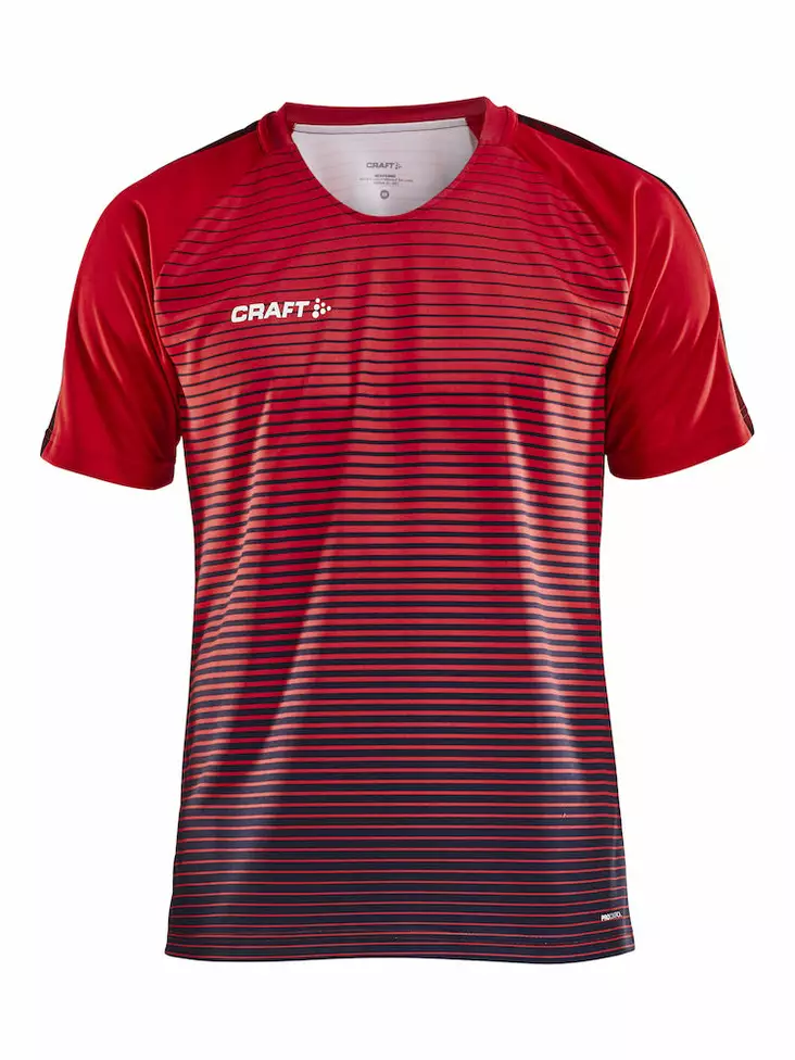 Pro Control Stripe Jersey M, Bright Red/Navy - Craft Vaatteet - 1906698-430390 - 1