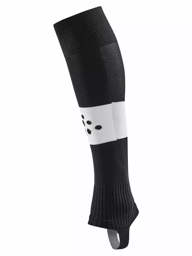 Pro Control Stripe W-O Foot Socks Senior, Black/White - Craft Vaatteet - 1906742-999900 - 1