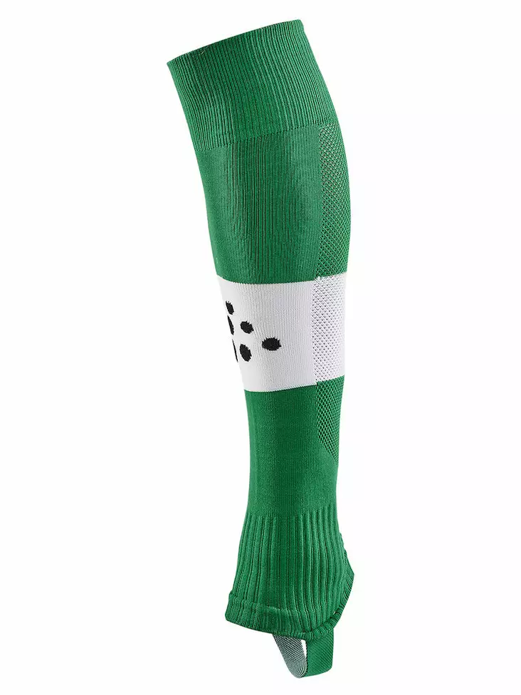 Pro Control Stripe W-O Foot Socks Senior, Team Green/White - Craft Vaatteet - 1906742-651900 - 1