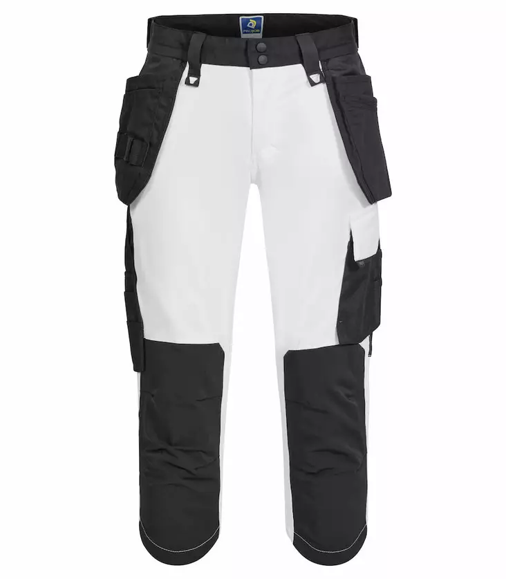 ProJob 5556 Stretch Caprihousut, White - Projob Työhousut - 645556-00 - 1