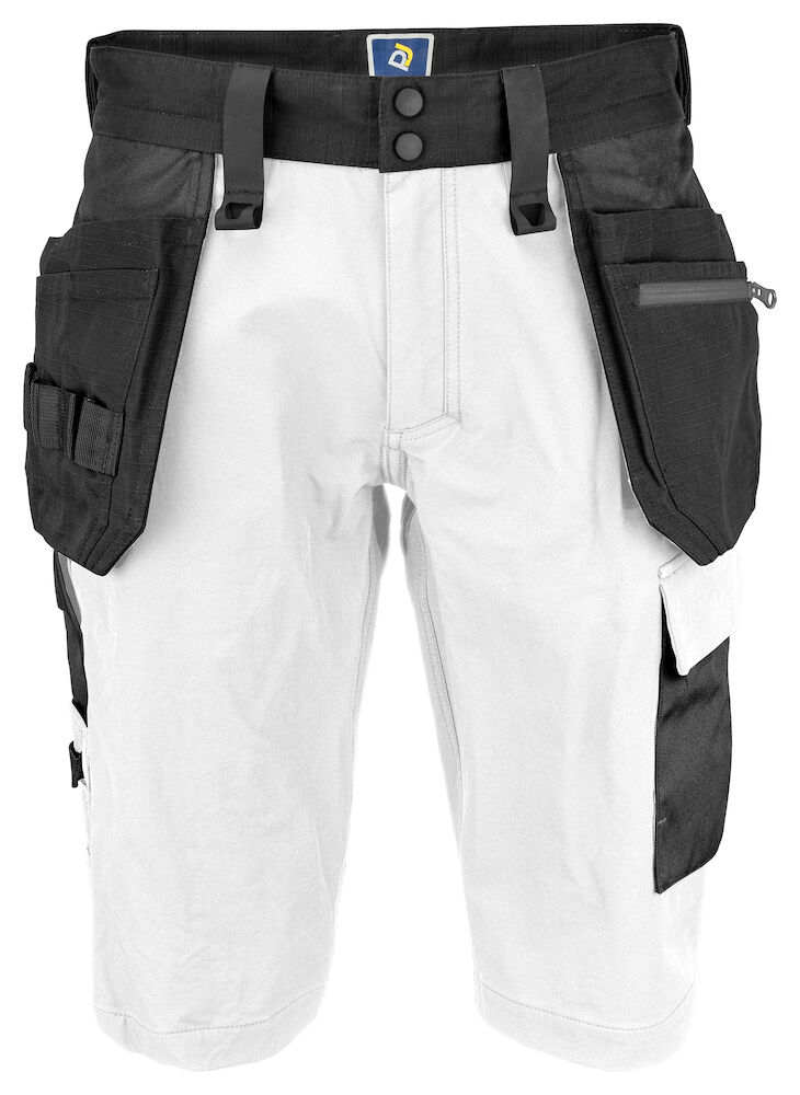 ProJob 5562 Stretch Shortsit, White - Projob Työshortsit - 645562-00 - 1