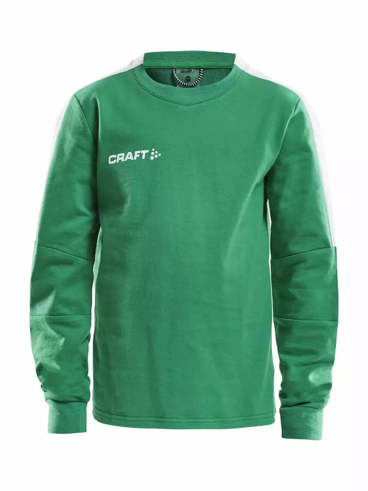 Progress GK Sweatshirt Jr, TEAM GREEN-WHITE - Craft Vaatteet - 1907949-651900 - 1