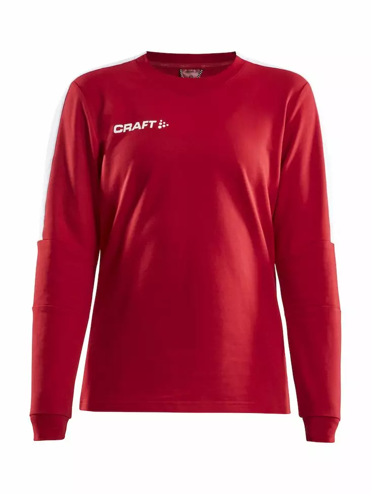 Progress GK Sweatshirt W, BRIGHT RED-WHITE - Craft Vaatteet - 1907948-430900 - 1