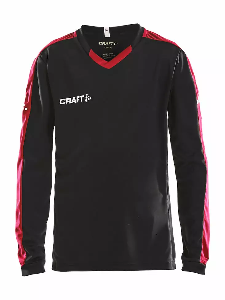 Progress Jersey Contrast LS Jr, Black/Bright Red - Craft Vaatteet - 1906889-9430 - 1
