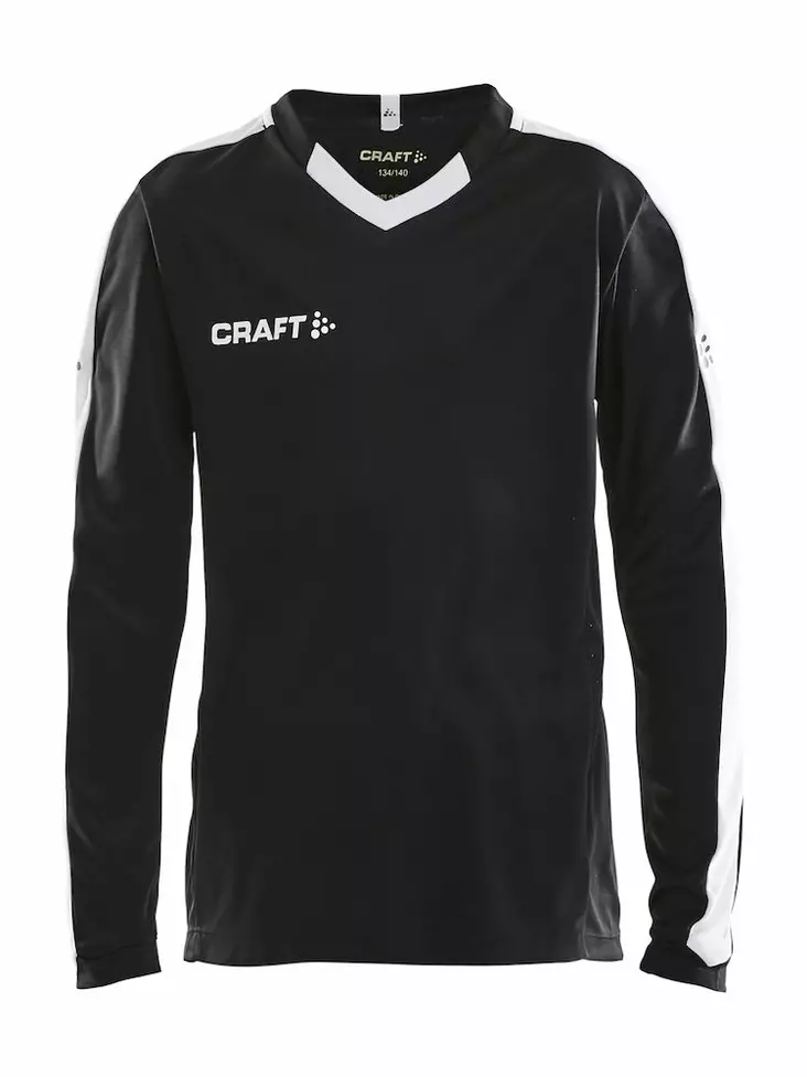 Progress Jersey Contrast LS Jr, Black/White - Craft Vaatteet - 1906889-9900 - 1