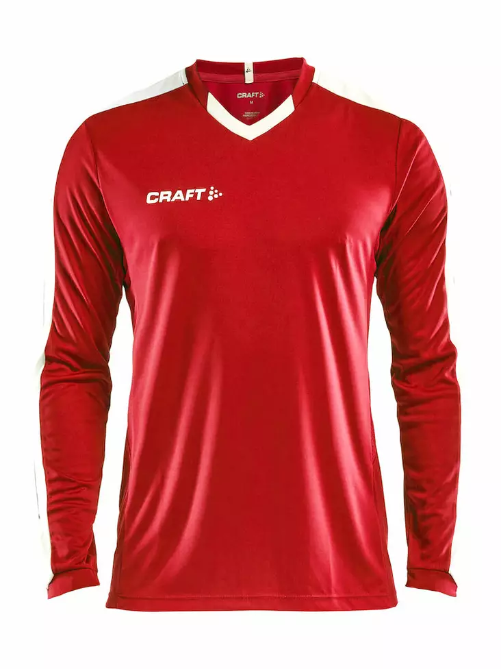 Progress Jersey Contrast LS M, Bright Red/White - Craft Vaatteet - 1906887-1430 - 1