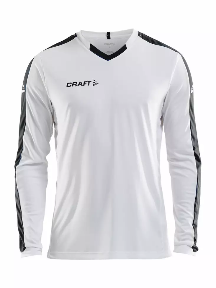 Progress Jersey Contrast LS M, White/Black - Craft Vaatteet - 1906887-1900 - 1