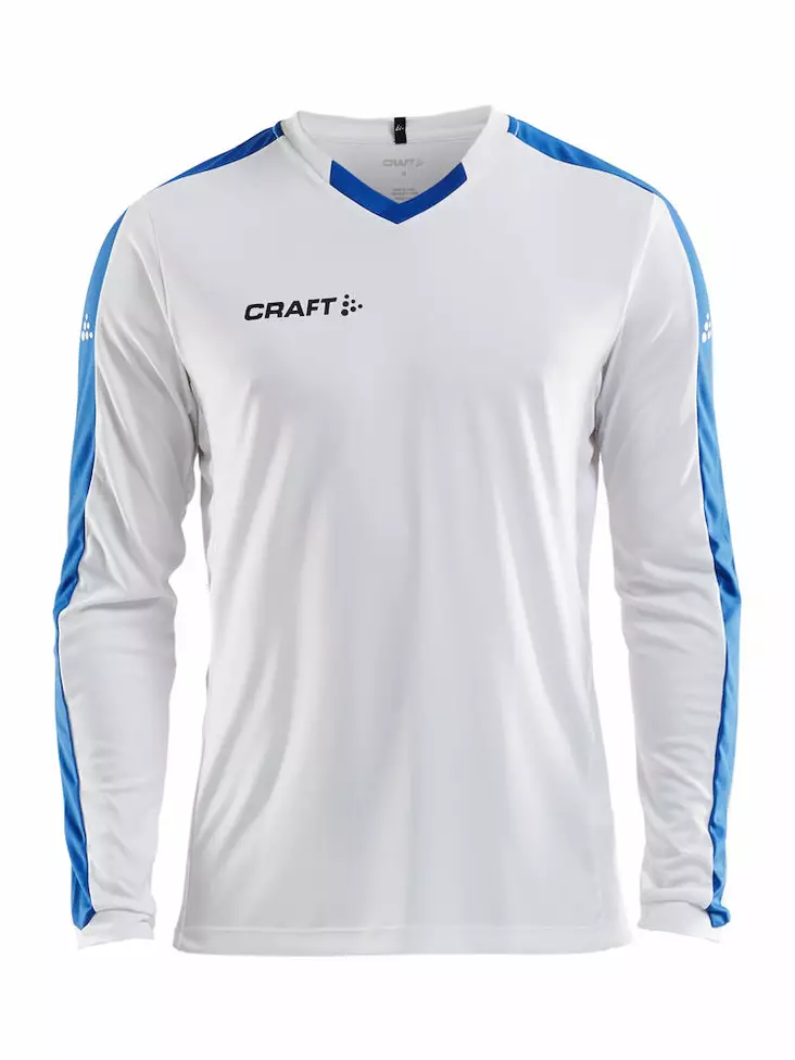 Progress Jersey Contrast LS M, White/Royal - Craft Vaatteet - 1906887-2900 - 1
