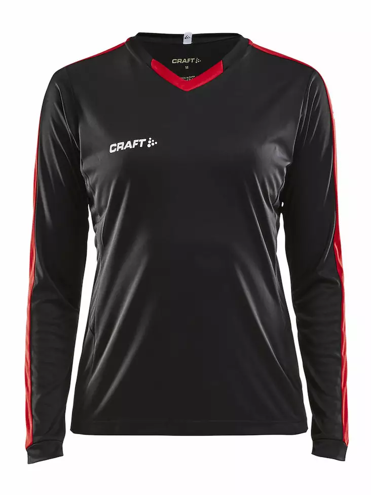 Progress Jersey Contrast LS W, Black/Bright Red - Craft Vaatteet - 1906888-9430 - 1