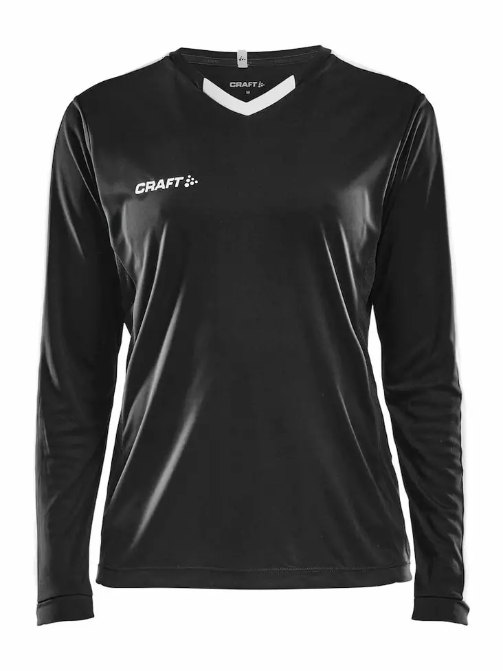 Progress Jersey Contrast LS W, Black/White - Craft Vaatteet - 1906888-9900 - 1