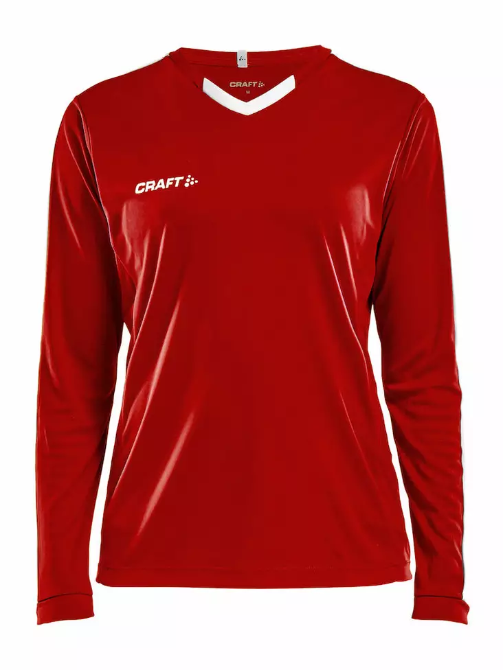 Progress Jersey Contrast LS W, Bright Red/White - Craft Vaatteet - 1906888-1430 - 1