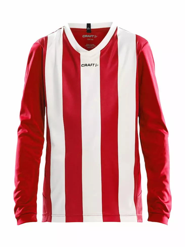 Progress Jersey Stripe LS Jr, Bright Red/White - Craft Vaatteet - 1906892-1430 - 1