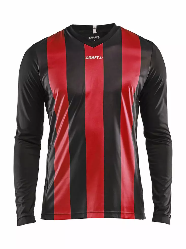 Progress Jersey Stripe LS M, Bright Red/Black - Craft Vaatteet - 1906890-9430 - 1