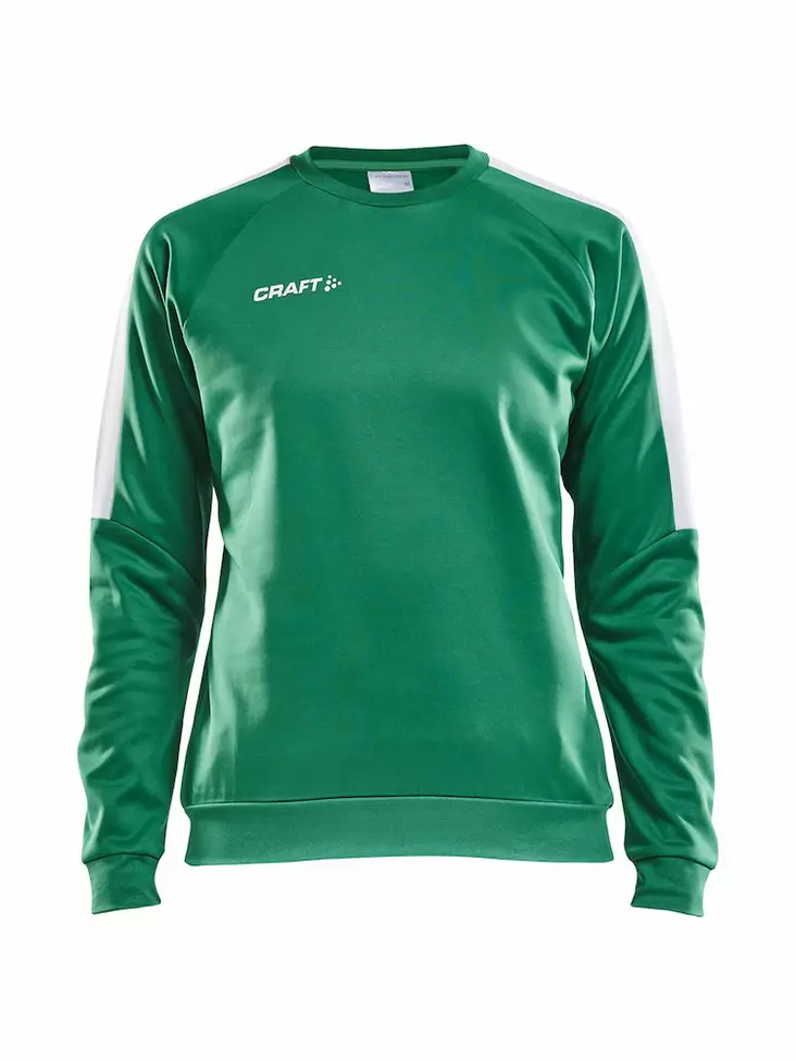 Progress R-Neck Sweather W, TEAM GREEN-WHITE - Craft Vaatteet - 1906981-651900 - 1