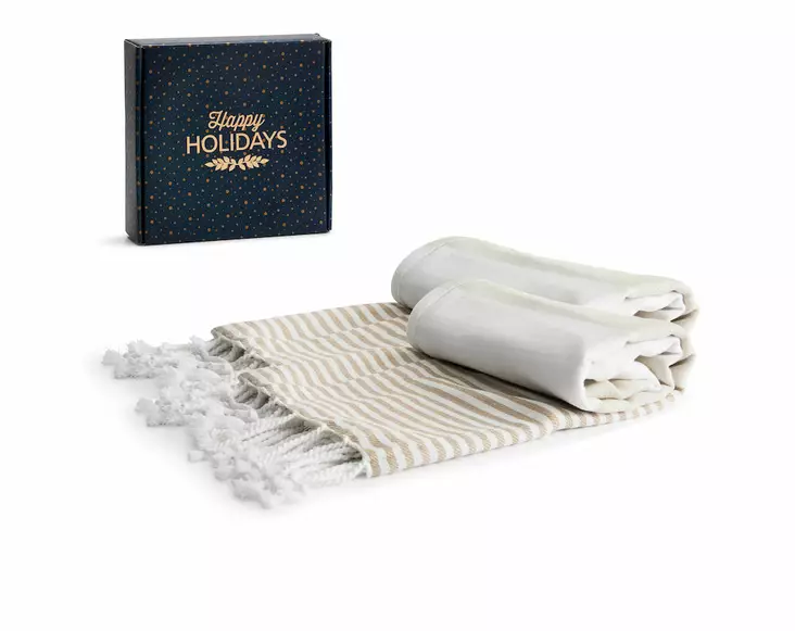 Sagaform Hamam pyyhe 2 kpl, beige - Koti ja Keittiö - 5003490 - 1