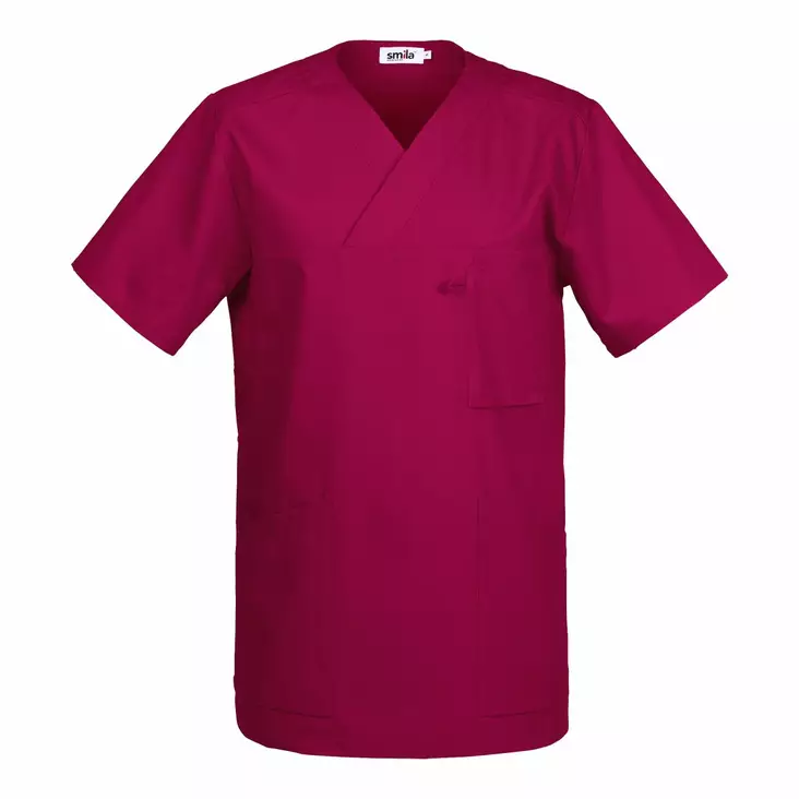Smila 70101 Astor v-tunic, fuchsia - Smila Työvaatteet - 70101-70 - 1