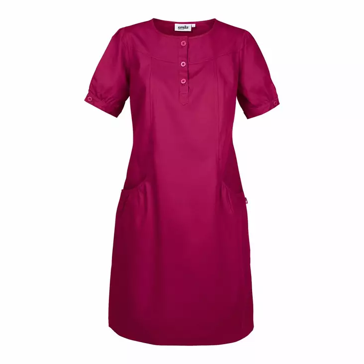 Smila 70162 Asta dress w, fuchsia - Smila Työvaatteet - 70162-70 - 1