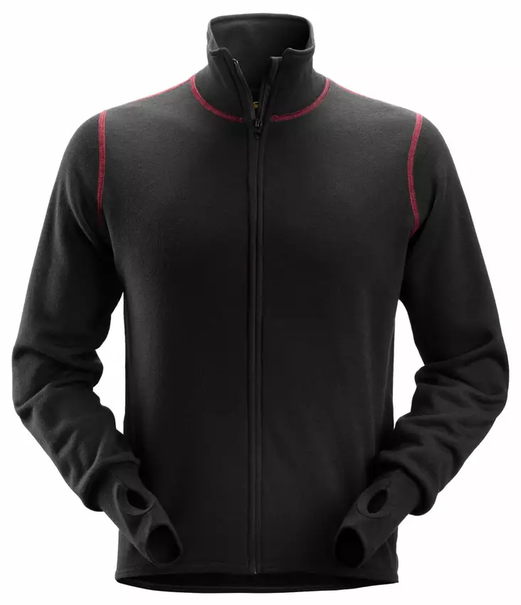 Snickers 1563 ProtecWork, villafroteetakki, 0400 Musta - Snickers Työtakit - 15630400 - 1