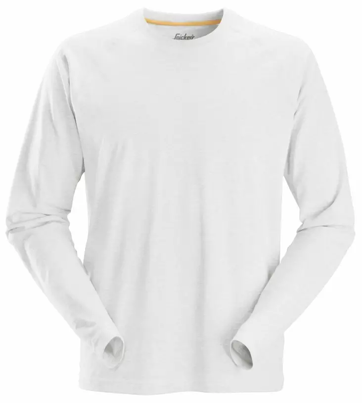 Snickers 2410 AllroundWork, pitkähihainen t-paita, 0900 Valkoinen - Snickers Työpaidat - 24100900 - 1