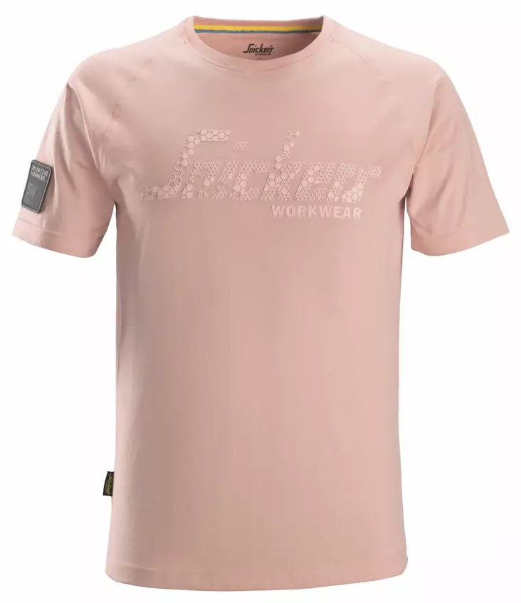 Snickers 2580 T-paita logolla, 4000 Vaaleanpunainen - Snickers Työpaidat - 25804000 - 1