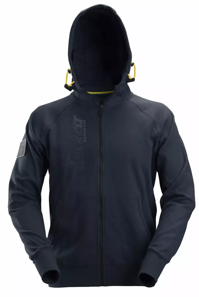 Snickers 2880 Vetoketjullinen huppari logolla, 9500 Navy - Snickers Työpaidat - 28809500 - 1