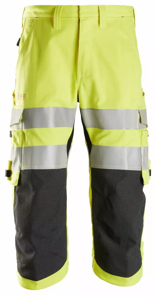 Snickers 6161 ProtecWork, pirate-työhousut, lk 2, 6600 keltainen - Snickers Huomioshortsit - 61616600 - 1