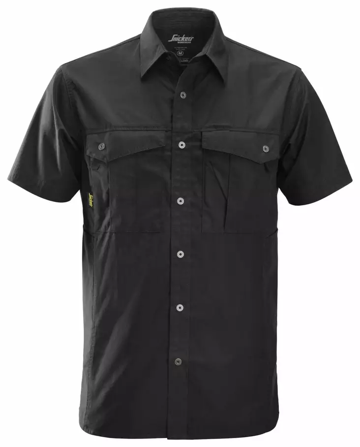 Snickers 8506 Lyhythihainen työpaita, RipStop, 0400 Musta - Snickers Työpaidat - 85060400 - 1