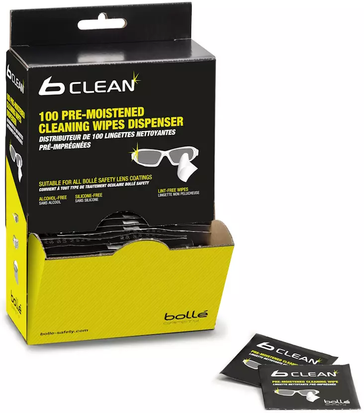 Bolle Puhdistusliina 100kpl Dispenser - Suojalasien tarvikkeet - PACW100 - 1