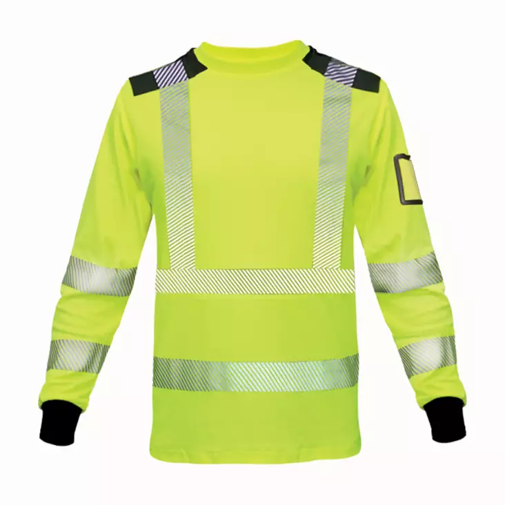 BoSafety HV Pitkähihainen T-Paita, Keltainen RICO - Huomiopaidat - TS-RICOLONG-C3-040 - 1