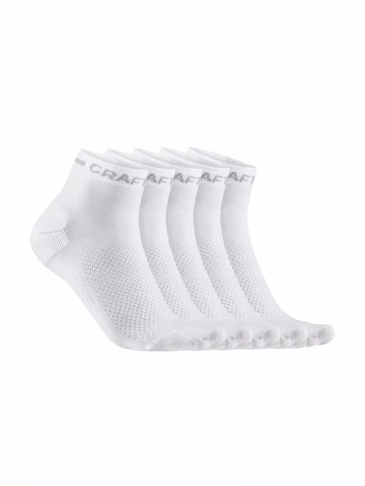 Craft CORE Dry Mid Sock 5-Pack, Valkoinen - Craft Vaatteet - 1916101-900000 - 1