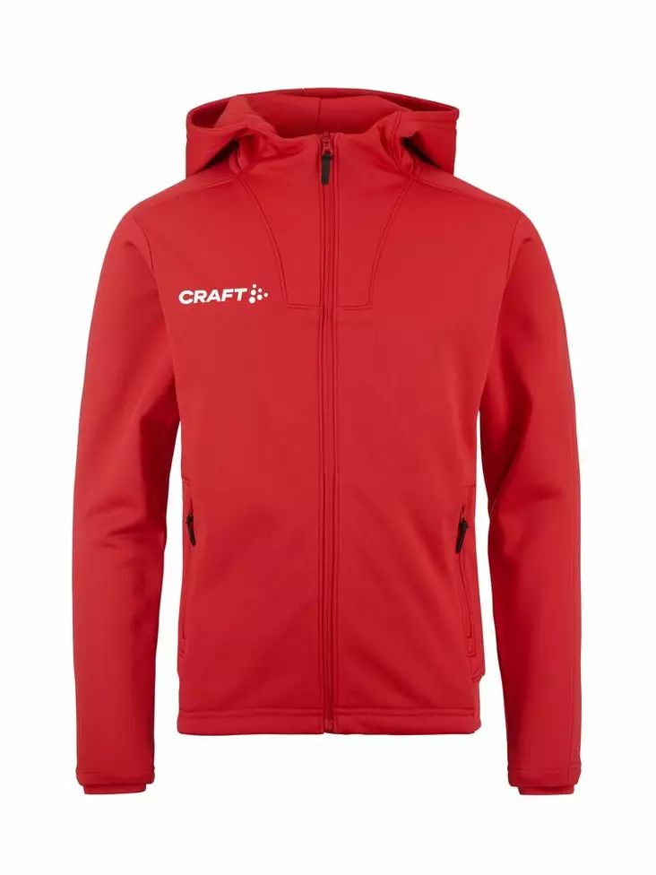 Craft Evolve 2.0 Brushed Hood Jacket JR, Bright Red - Craft Vaatteet - 1916043-430000 - 1