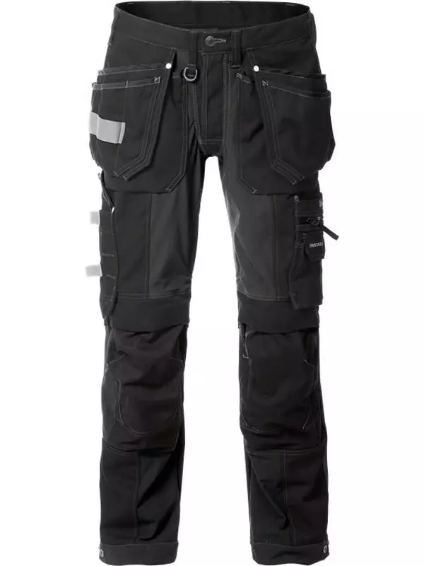 Fristads Rakentajan Stretch housut 2530 CYD, Musta - Fristads Työhousut - 121314-940 - 1