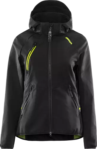 Fristads Tekninen hupullinen softshell takki naisten 4872 GBF, Musta - Fristads Työtakit - 301667-940 - 1