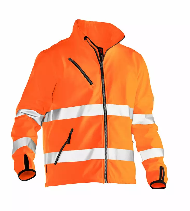 Jobman 1202 Softshell Takki Hi-Vis, oranssi - Jobman Huomiotyövaatteet - 65120255-3100 - 1