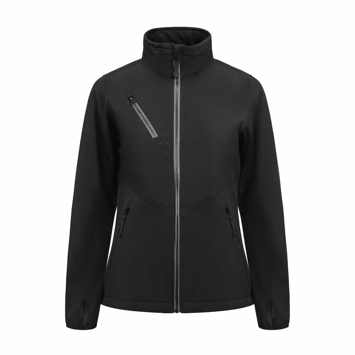 Jobman 1203 Naisten 3-kerroksinen Softshell-takki, musta - Jobman Työvaatteet - 65120371-9900 - 1