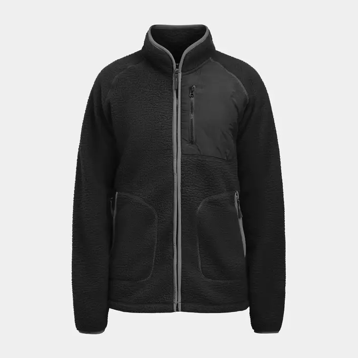 Jobman 5161 Teddyfleece takki, musta - Jobman Työvaatteet - 65516157-9900 - 1