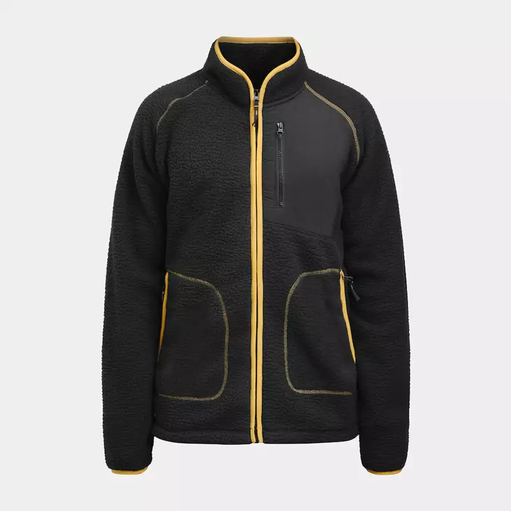 Jobman 5161 Teddyfleece takki, musta/oranssi - Jobman Työvaatteet - 65516157-9930 - 1