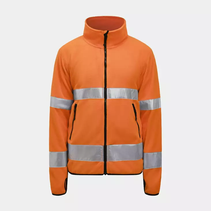 Jobman 5502 Fleecetakki Hi-Vis, oranssi - Jobman Huomiotyövaatteet - 65550275-3100 - 1