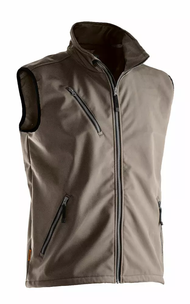 Jobman 7502 3-kerroksinen Softshell-liivi, khaki - Jobman Työvaatteet - 65750271-1400 - 1