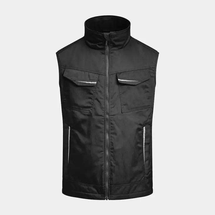 Jobman 7517 Vuorellinen työliivi, musta - Jobman Työvaatteet - 65751720-9900 - 1