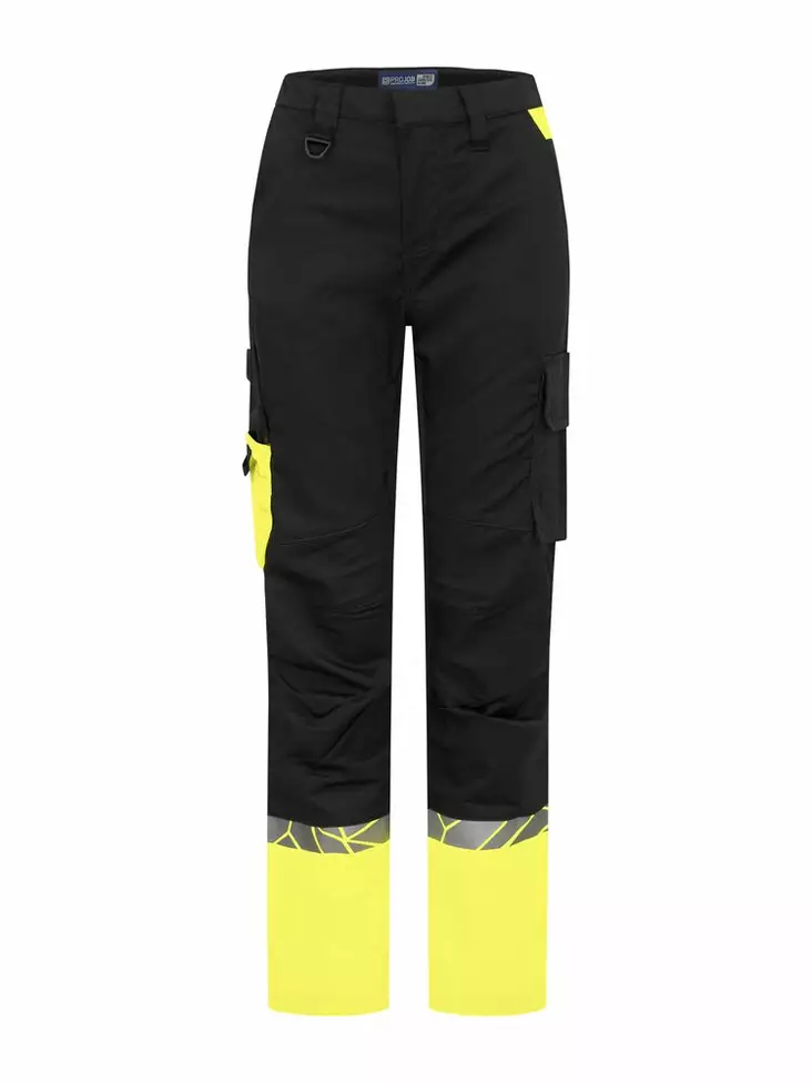 ProJob 7511 Housut Naiset, Black/Yellow - Projob Työhousut - 647511-9910 - 1