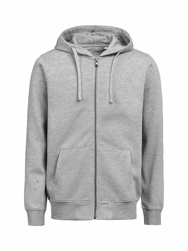 UM Full Zip Hoodie Regular Fit, Grey Melange - Kaikki Profiilivaatemerkit - 3450010-120 - 1