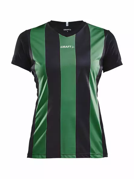 PROGRESS Jersey Stripe WMN, Black/Team Green - Craft Vaatteet - 1905568-9651 - 1