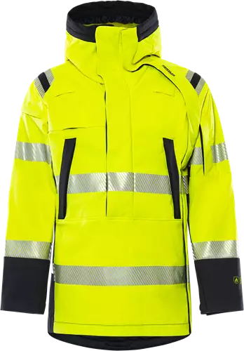 Fristads Flamestat HV anorakki LK3 4019 FSS, Neonkeltainen/Tummansininen - Fristads Palosuojatut työvaatteet - 300561-171 - 1