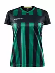 Craft Progress 2.0 Stripe Jersey W, Black/Team Green - Urheiluvaatteet - 1910176-999651 - 1